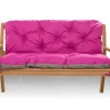 Clearance Setgarden Coussin pour banc de jardin 150x50x40cm coussin de banc de jardin Rosa coussin de balançoire coussin de banc extérieur