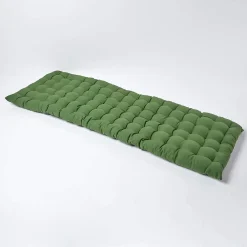 Homescapes Coussin pour banc de jardin 3 places, vert foncé -* Coussin Pour Banc