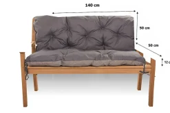 Setgarden Coussin pour banc de jardin 140x50x50cm coussin de banc de jardin Anthracite coussin de balançoire coussin de banc extérieur* Coussin Pour Banc