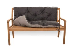 Setgarden Coussin pour banc de jardin 160x50x50cm coussin de banc de jardin 3 places Noir coussin de balançoire coussin de banc extérieur* Coussin Pour Banc