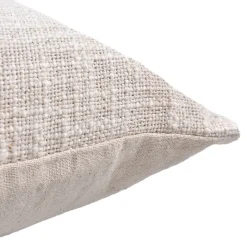 Deko & Co Coussin rectangle imprimé floral blanc et jaune L.50 x l.30 cm* Coussin