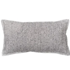 Today Coussin rectangulaire en coton brossé (40x90 cm - Gris)* Coussin