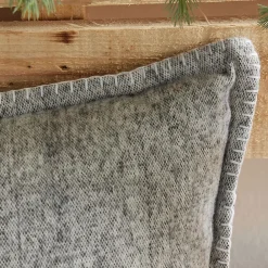 Today Coussin rectangulaire en coton brossé (40x90 cm - Gris)* Coussin