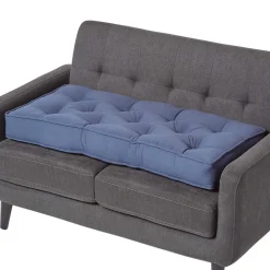 Online Homescapes Coussin rehausseur pour canapé en coton, bleu marine -