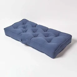 Online Homescapes Coussin rehausseur pour canapé en coton, bleu marine -