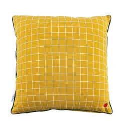 Clearance Sodeco x Castorama Coussin Sodeco jaune en coton l.50 x L.50 cm