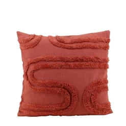 New Ornami Coussin terracotta en relief 40x40cm