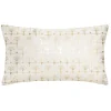 Atmosphera Créateur D'Intérieur Coussin "Tropique" - velours - ivoire - 30x50 cm - Atmosphera* Coussin Pour Canapé