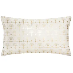 Atmosphera Créateur D'Intérieur Coussin "Tropique" - velours - ivoire - 30x50 cm - Atmosphera* Coussin Pour Canapé
