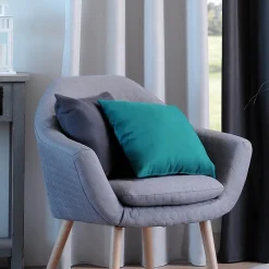 Lovely Casa Coussin uni (40x40 cm - Bleu Canard)* Coussin