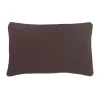 Outlet Deko & Co Coussin velours contour perlé CHOCO 30x50