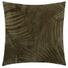 Atmosphera Créateur D'Intérieur Coussin Zoa en flanelle 40x40cm vert kaki - Atmosphera* Coussin