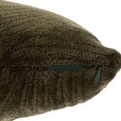 Atmosphera Créateur D'Intérieur Coussin Zoa en flanelle 40x40cm vert kaki - Atmosphera* Coussin