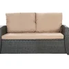 Best Setgarden Coussins de canapé meubles de jardin en résine tressée 120x50x50cm Beige, Coussins balançoire Coussin pour banquette 2 places