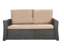 Best Setgarden Coussins de canapé meubles de jardin en résine tressée 120x50x50cm Beige, Coussins balançoire Coussin pour banquette 2 places