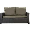 Setgarden Coussins de canapé meubles de jardin en résine tressée Vert Coussins extérieur 160x50x50cm Coussin de banc de jardin 3 places* Coussin Palette