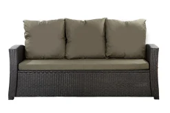Setgarden Coussins de canapé meubles de jardin en résine tressée Vert, Coussins balançoire d'extérieur 140x50x50 Coussin de banc de jardin* Coussin Palette