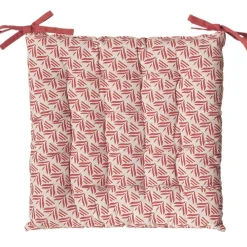 Best Dylrev Coussins de Chaise Carrées Bicolores 40x40cm - lot de 6 - en Terracotta Imprimé/Uni