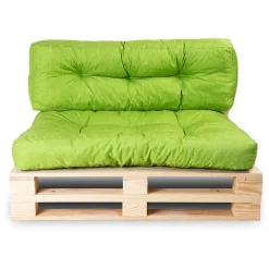 Sale Bananair Coussins palette lot en polyester 120x80x15 cm vert