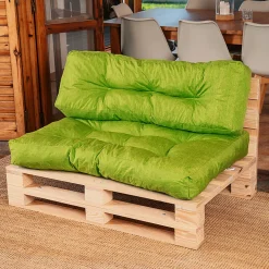 Sale Bananair Coussins palette lot en polyester 120x80x15 cm vert