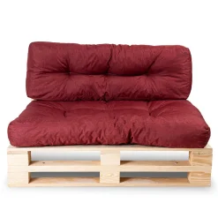Sale Bananair Coussins palette lot en polyester 120x80x15 cm rouge