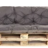Setgarden Coussins palettes 120x60 / 120x60cm coussins de palette Anthracite, coussins de canapé de jardin, coussin palette exterieur* Coussin Palette