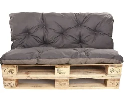 Setgarden Coussins palettes 120x60 / 120x60cm coussins de palette Anthracite, coussins de canapé de jardin, coussin palette exterieur* Coussin Palette