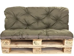 Setgarden Coussins palettes 120x80 / 120x50cm coussins de palette Vert, coussins de canapé de jardin, coussin palette exterieur* Coussin Palette