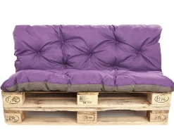 Best Setgarden Coussins palettes 120x50 / 120x50cm coussins de palette Violet, coussins de canapé de jardin, coussin palette exterieur
