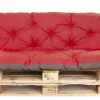 Setgarden Coussins palettes 120x60 / 120x60cm coussins de palette Rouge, coussins de canapé de jardin, coussin palette exterieur* Coussin Palette