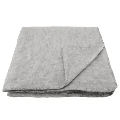 Toison d'Or Couverture chaude laine et mohair (220x240 cm - Gris clair)* Plaid Canapé|Plaid