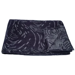 Home Maison Couverture laine Mérinos très douce (180x240 cm - Bleu Marine)* Plaid Laine