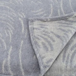 Home Maison Couverture laine Mérinos très douce (180x240 cm - Gris)* Plaid Laine