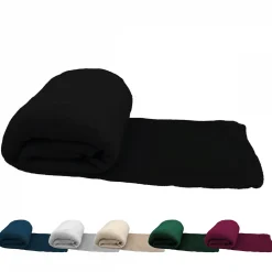 Vivezen Couverture, plaid polaire 220 x 240 cm en flanelle ultra doux - Noir -* Plaid