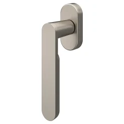 GoodHome Crémone de fenêtre Minzh aluminium gris chromé L.12cm* Poignée De Fenêtre