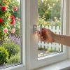 Clearance Colours Crémone fenêtre baton Leria aluminium argent