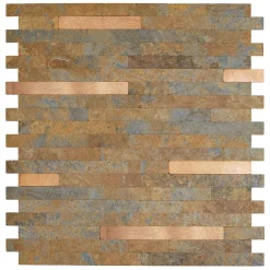 Best D-C-Fix Dalle adhésive murale Wall Tiles premium ® effet plaquette de parement grises L.34,5 x l.30cm