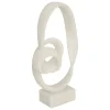 Outlet Atmosphera Créateur D'Intérieur Déco à poser Louan H.45cm résine blanc - Atmosphera
