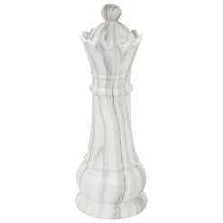 Atmosphera Créateur D'Intérieur Déco à poser pièces d'échec Olen gris H26,5cm- Multicolore- Atmosphera* Lettre Décorative