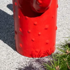 Wanda Collection Déco jardin cactus rouge grand modèle 105cm* Statue Décorative