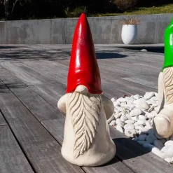 Wanda Collection Déco moderne gnome jardin 50 cm rouge* Statue Décorative