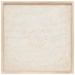 Atmosphera Créateur D'Intérieur Déco murale Timea - hévéa et bois - 60x60 cm - Atmosphera* Tableau Déco