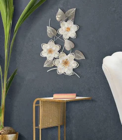 Discount Mauro Ferretti Décoration murale en métal Artic 39x5.5x67.5 cm