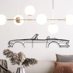 Shape Paris DÉCORATION MURALE EN MÉTAL - Silhouette de voiture - TR6 1971 - 80 cm - Édition limitée* Objet Décoratif Mural