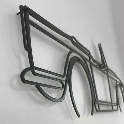Shape Paris DÉCORATION MURALE EN MÉTAL - Silhouette de voiture - Golf MK1 1976 détaillée - 80 cm - Édition limitée* Objet Décoratif Mural