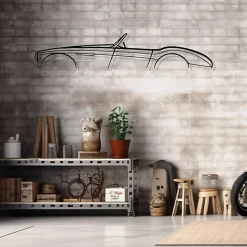 Sale Shape Paris DÉCORATION MURALE EN MÉTAL - Silhouette de voiture emblématique britannique 1954 - 120 CM
