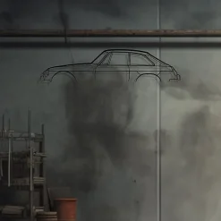 Shape Paris DÉCORATION MURALE EN MÉTAL - Silhouette de voiture - MG B GT 1969 - 120 CM* Objet Décoratif Mural