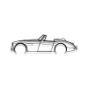 Sale Shape Paris DÉCORATION MURALE EN MÉTAL - Silhouette de voiture emblématique britannique 1966 - 100 CM
