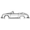 Shape Paris DÉCORATION MURALE EN MÉTAL - Silhouette de voiture - 356 Speedster California - 80 cm - Édition limitée* Objet Décoratif Mural