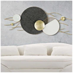 Sale Mauro Ferretti Décoration murale en métal Boly 129.5x8.3x53.3 cm